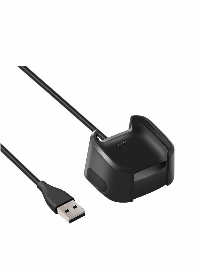 Replacement Charger Compatible with Fitbit Versa 2 Charger, Charger Dock Cradle Replacement USB Charging Cable Cord Charger Stand Adapter for Fitbit Versa 2 Charging Station - Image 1